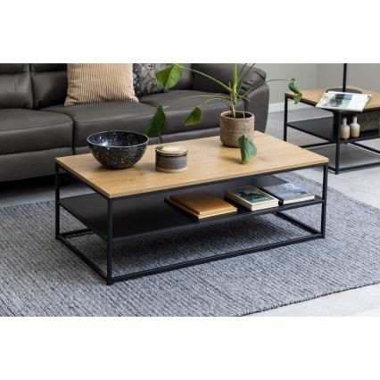 Mesa de centro CORA roble/negro