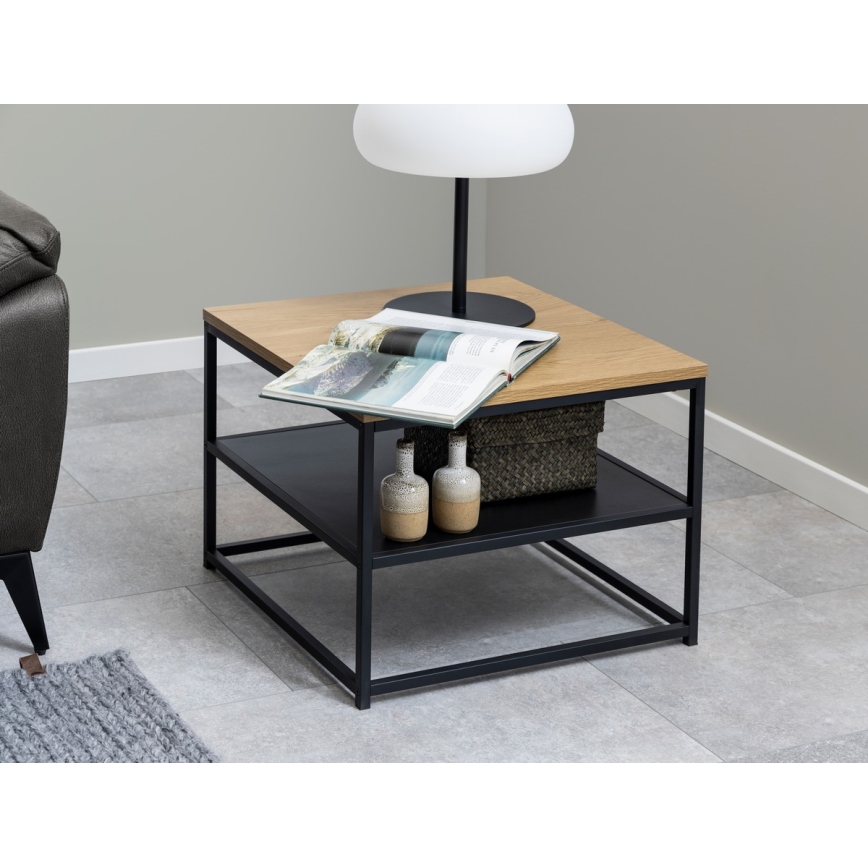 Mesa de centro CORA roble/negro