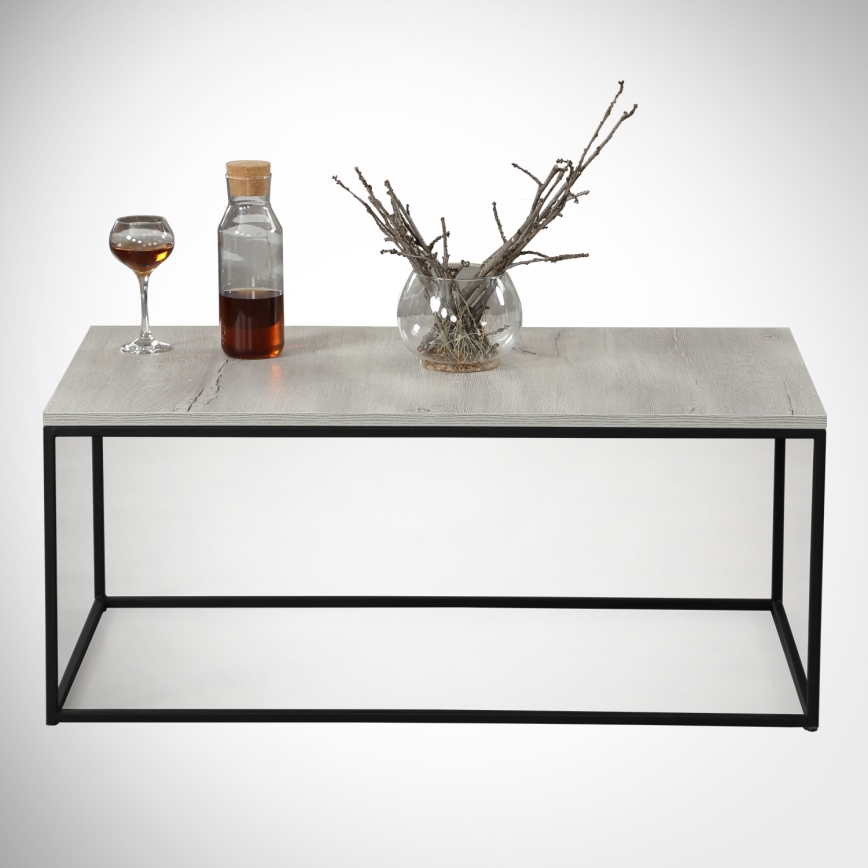 Mesa de centro COSCO 43x95 cm gris