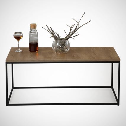 Mesa de centro COSCO 43x95 cm marrón/negro