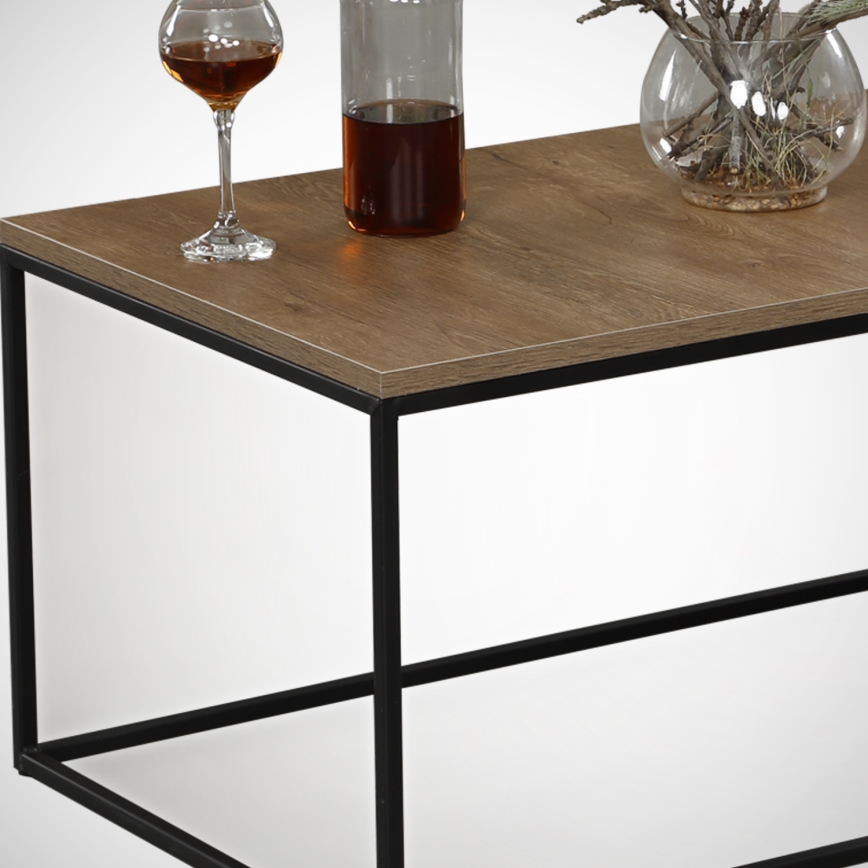 Mesa de centro COSCO 43x95 cm marrón/negro