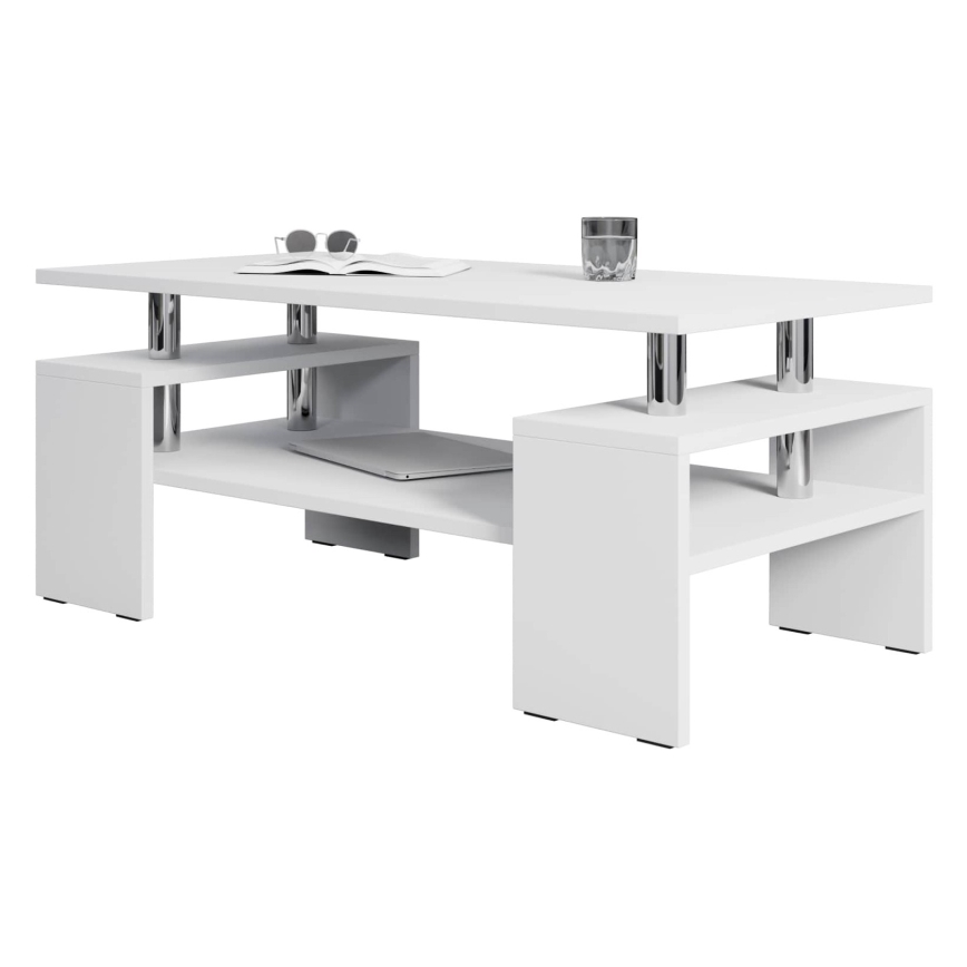 Mesa de centro CUBE 50x110 cm blanco