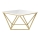 Mesa de centro CURVED 62x62 cm dorado/blanco