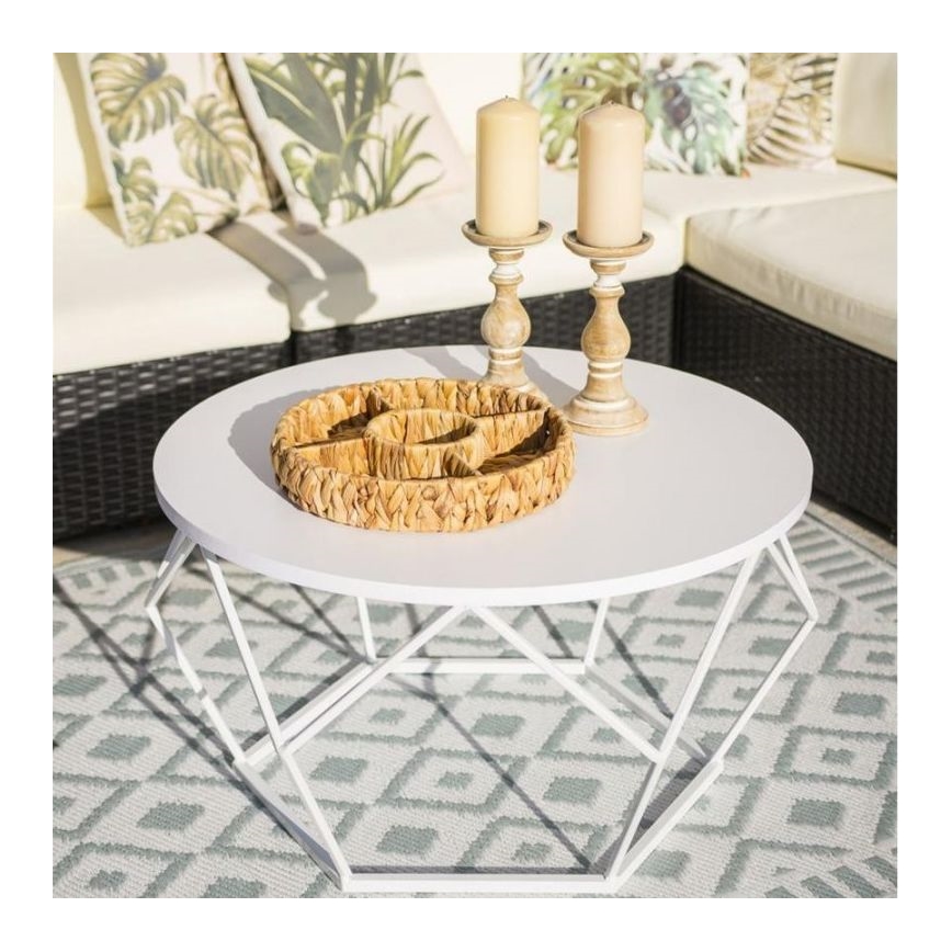 Mesa de centro DIAMOND 40x70 cm blanco