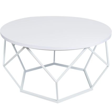Mesa de centro DIAMOND 40x70 cm blanco
