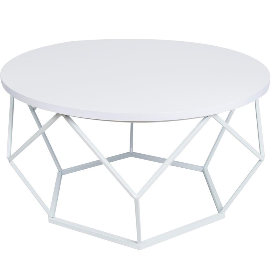 Mesa de centro DIAMOND 40x70 cm blanco