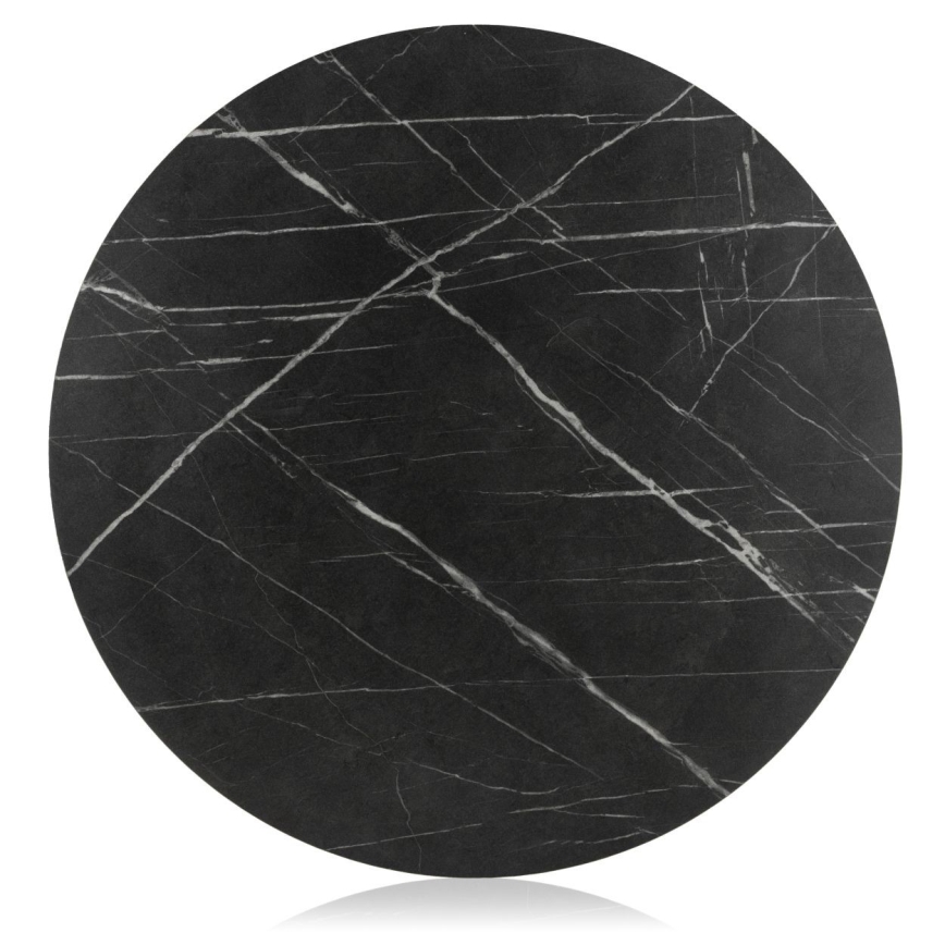 Mesa de centro DIAMOND 40x70 cm negro/dorado