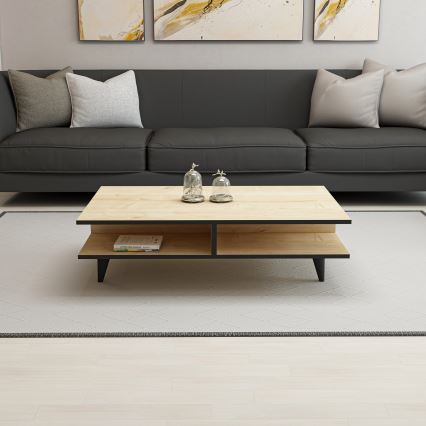 Mesa de centro DIAMOND marrón/negro