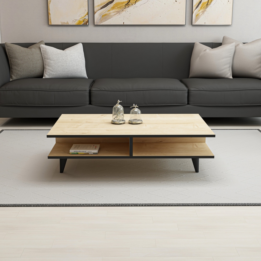 Mesa de centro DIAMOND marrón/negro