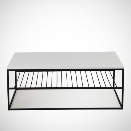 Mesa de centro ETNA 43x95 cm blanco/negro