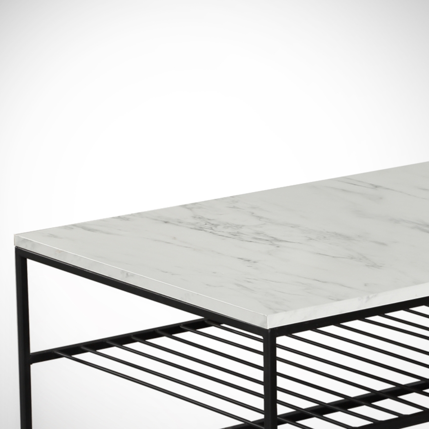 Mesa de centro ETNA 43x95 cm gris/negro