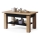 Mesa de centro extensible con estante ADONIS 110/150x68 cm roble craft/negro