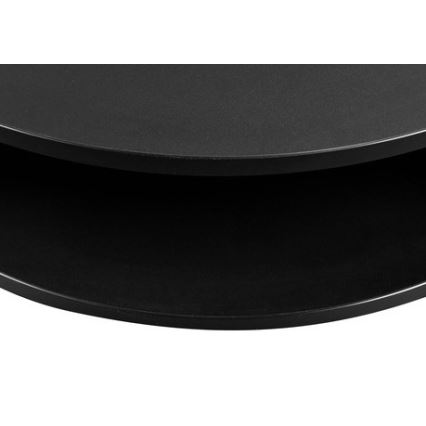 Mesa de centro FIKOLI 40x75 cm negro/dorado roble