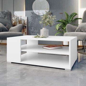 Mesa de centro GIMREN 40x100 cm blanca