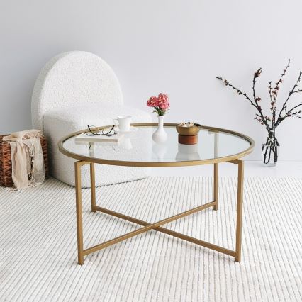 Mesa de centro GOLD SUN 40x83 cm dorado