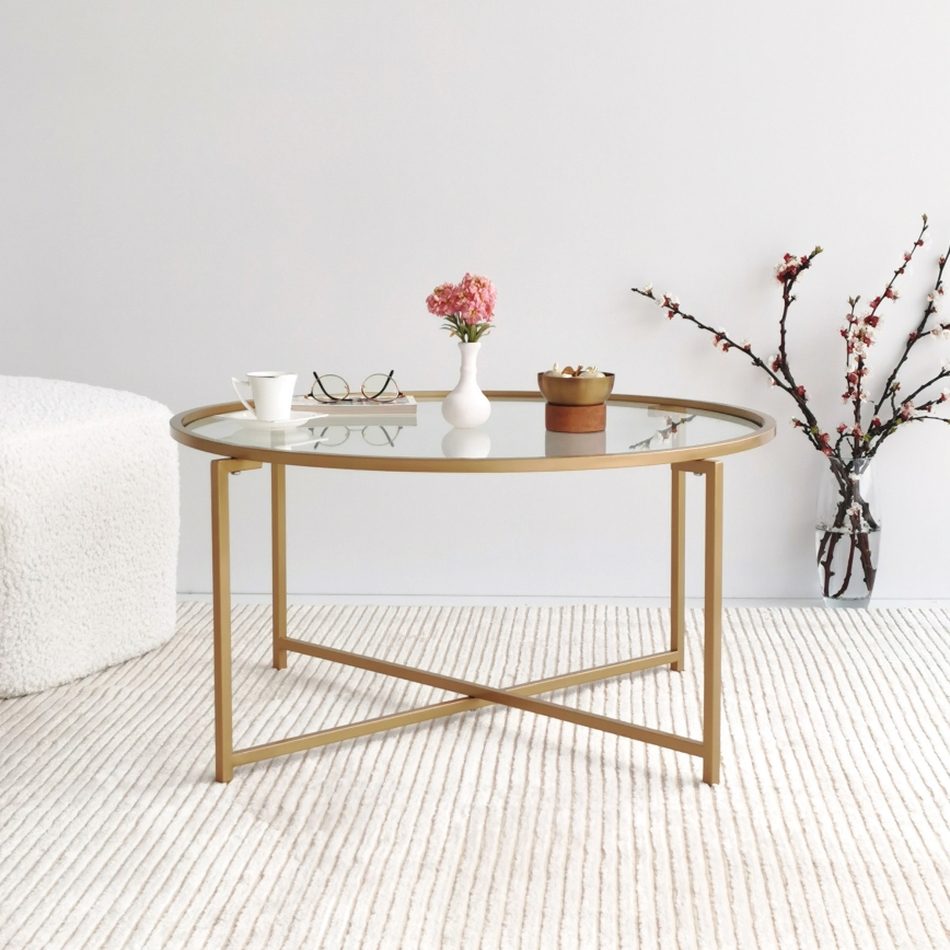 Mesa de centro GOLD SUN 40x83 cm dorado