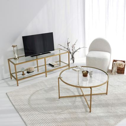 Mesa de centro GOLD SUN 40x83 cm dorado