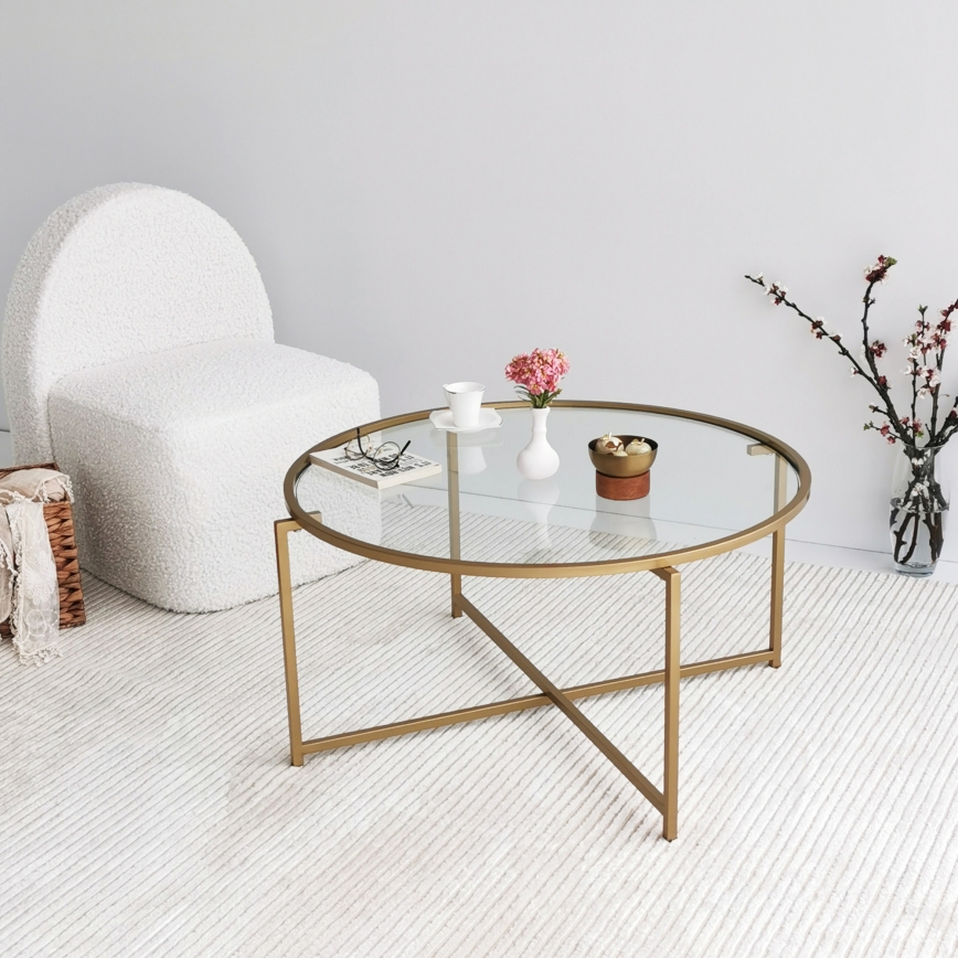 Mesa de centro GOLD SUN 40x83 cm dorado