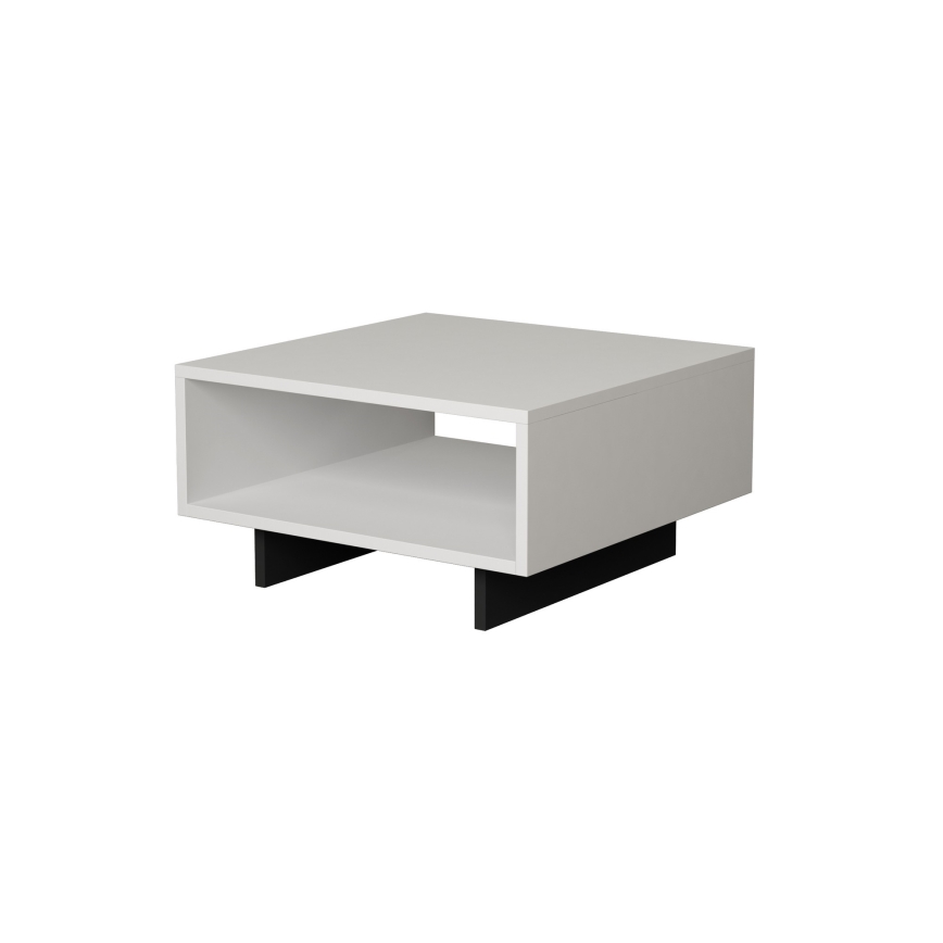 Mesa de centro HOLA 32x60 cm blanco/negro