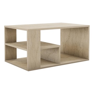Mesa de centro JELIO, acabado en mármol beige