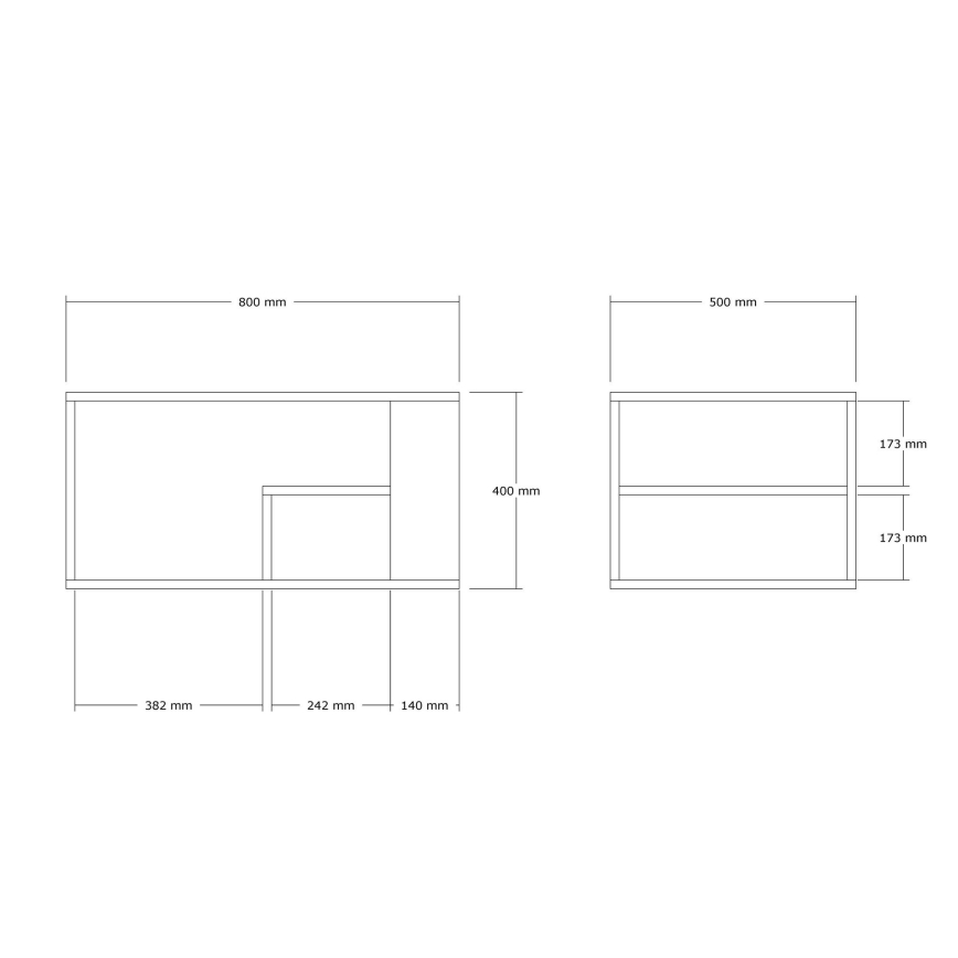 Mesa de centro JELIO, acabado en mármol beige