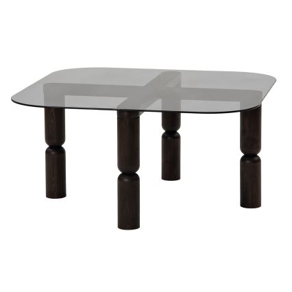 Mesa de centro KEI 40x80 cm marrón/negro