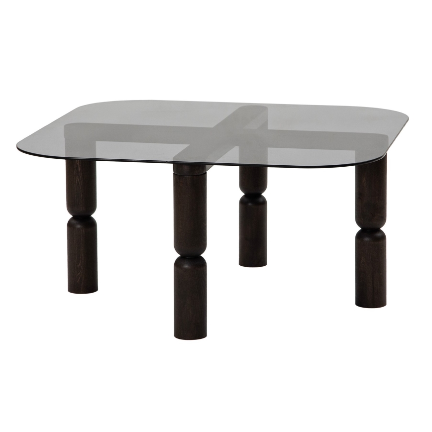 Mesa de centro KEI 40x80 cm marrón/negro