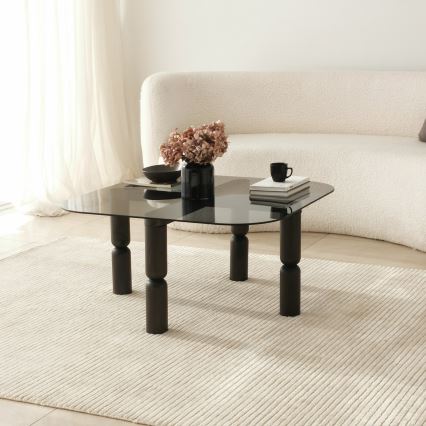 Mesa de centro KEI 40x80 cm marrón/negro
