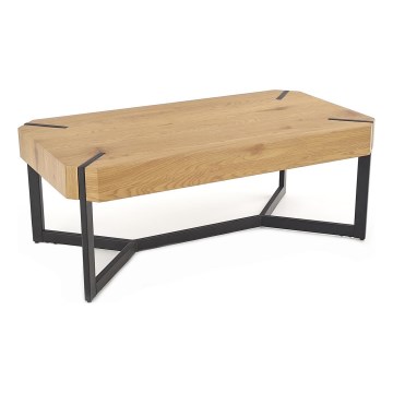 Mesa de centro LAVIDA 43x110 cm roble dorado/negro