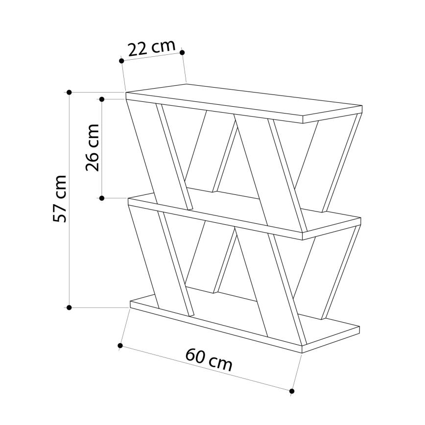 Mesa de centro LAZENA 57x60 cm antracita