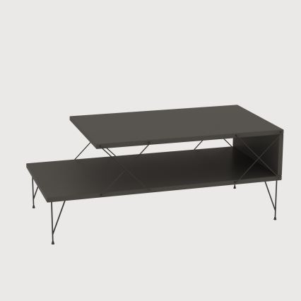 Mesa de centro LOIRE 40x100 cm antracita