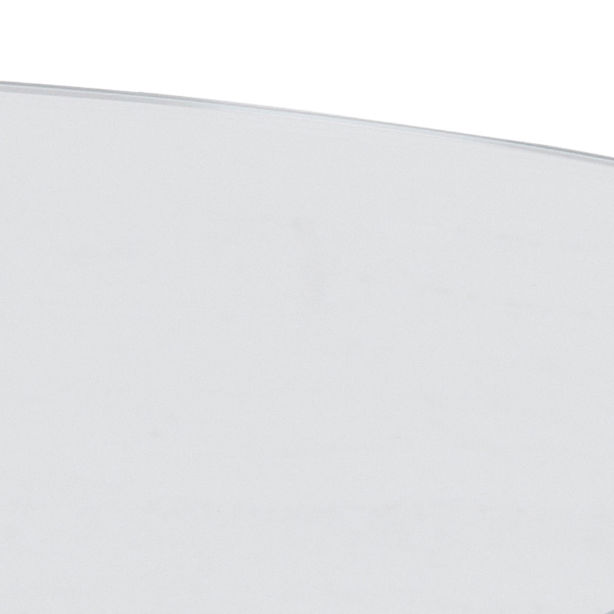 Mesa de centro LUCA 82 cm transparente/plateada