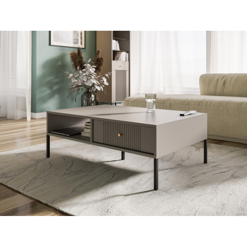 Mesa de centro LUE beige/negro