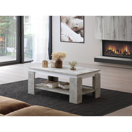 Mesa de centro LUNO gris hormigón/antracita