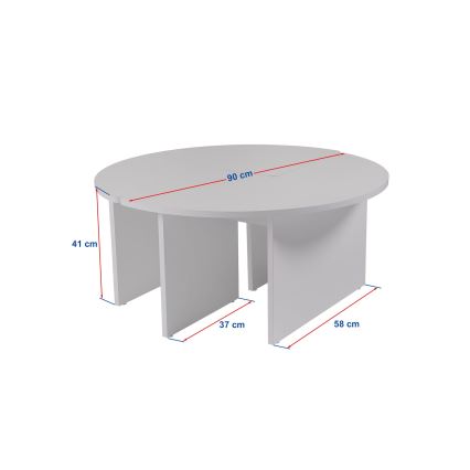 Mesa de centro LUVIA, efecto mármol beige