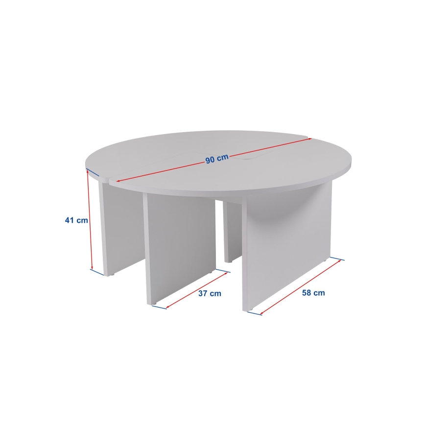 Mesa de centro LUVIA, efecto mármol beige