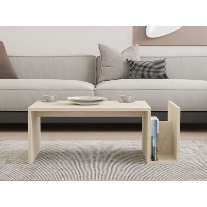 Mesa de centro MONEL con acabado en mármol beige