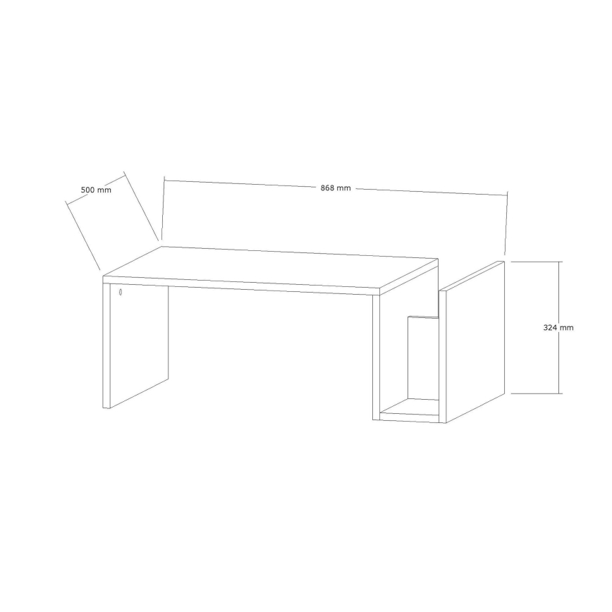 Mesa de centro MONEL con acabado en mármol beige