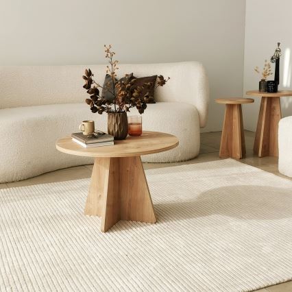 Mesa de centro MUSHROOM 40x60 cm roble zafiro