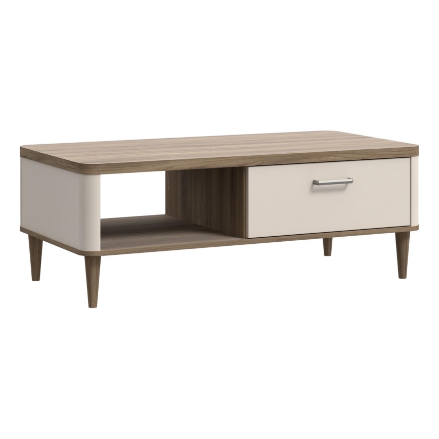 Mesa de centro NOR marrón/beige