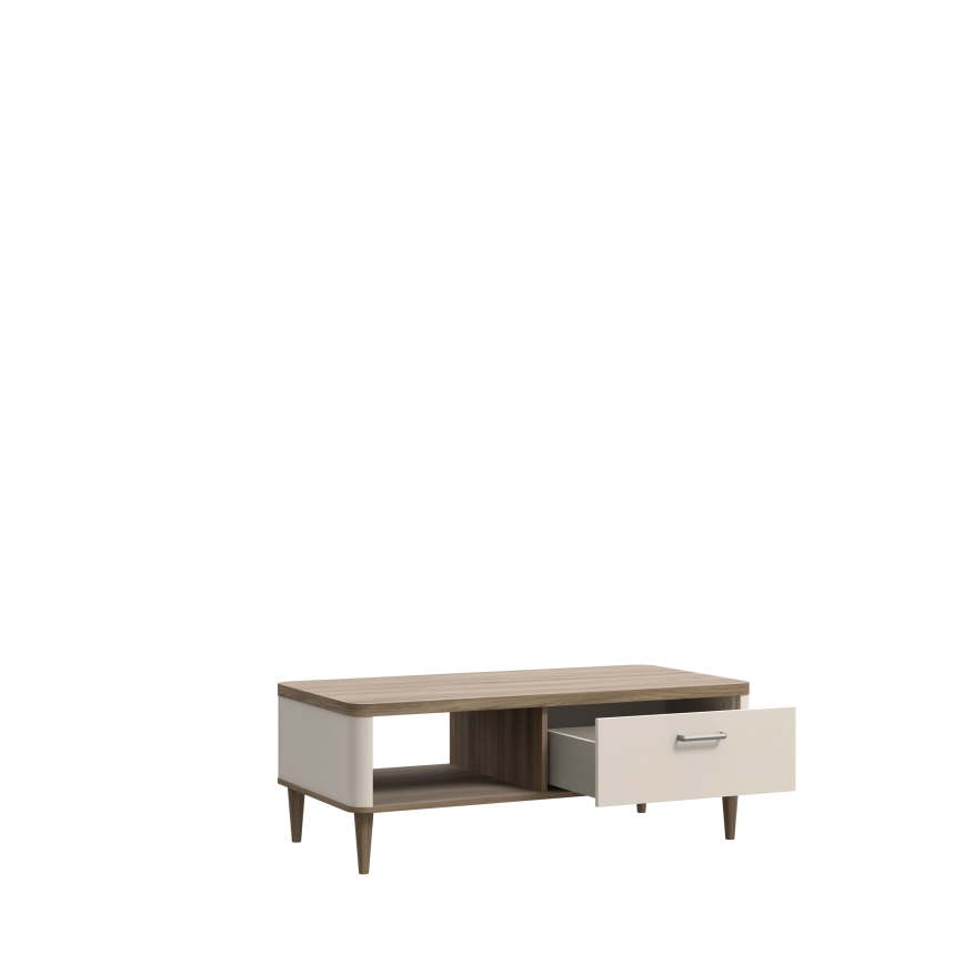 Mesa de centro NOR marrón/beige