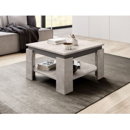 Mesa de centro OLAF gris hormigón/antracita