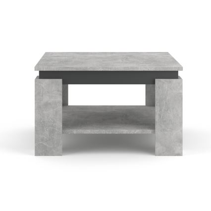 Mesa de centro OLAF gris hormigón/antracita