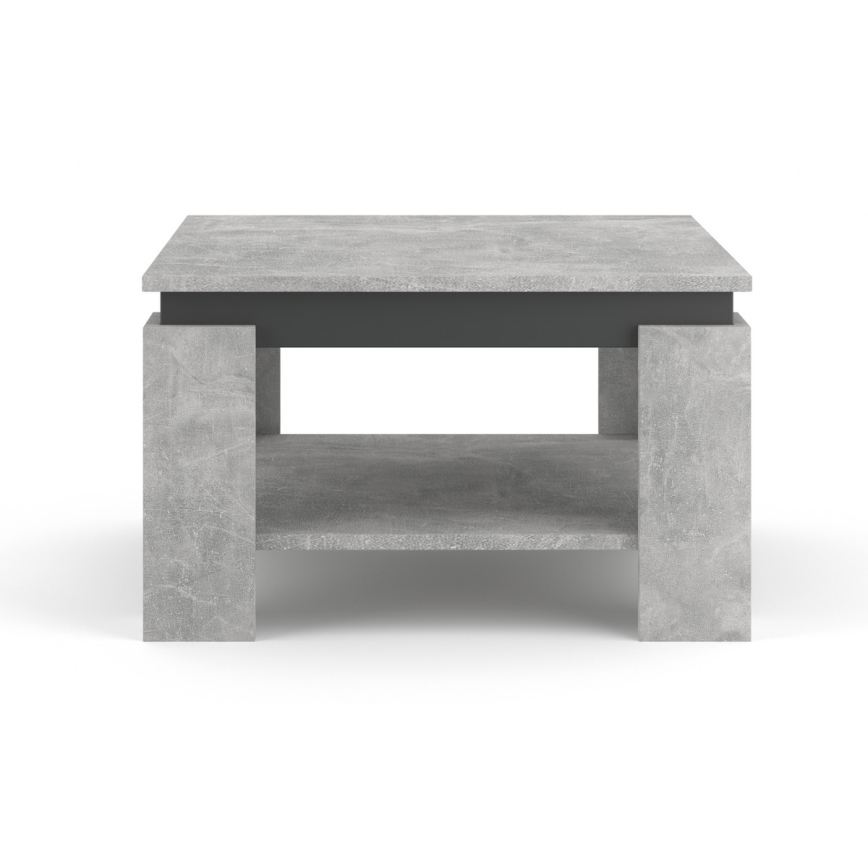 Mesa de centro OLAF gris hormigón/antracita