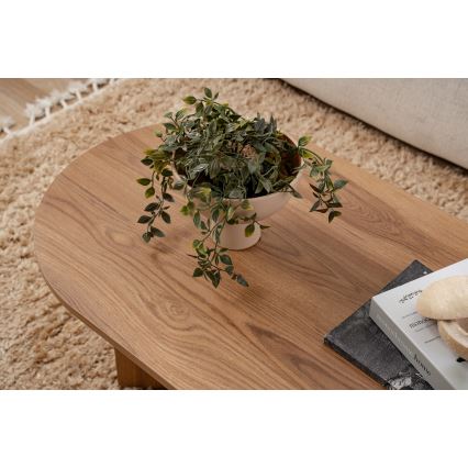 Mesa de centro OVAL 60x120 cm marrón