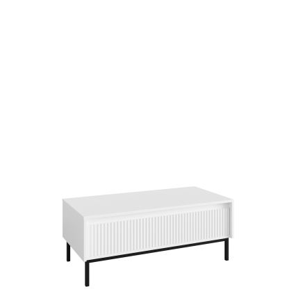 Mesa de centro OZMI 40x100 cm blanca
