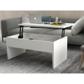 Mesa de centro plegable AKILLI 44,8x90 cm blanco