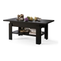 Mesa de centro plegable con tablero elevable ROY negro