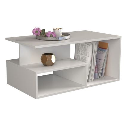 Mesa de centro PRIMA 43x90 cm blanco