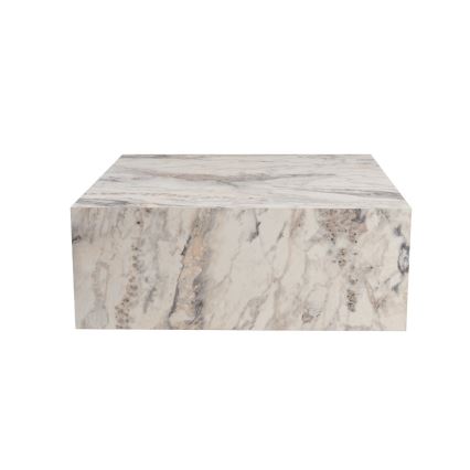 Mesa de centro PRIZMA 35x90 cm decoración de mármol